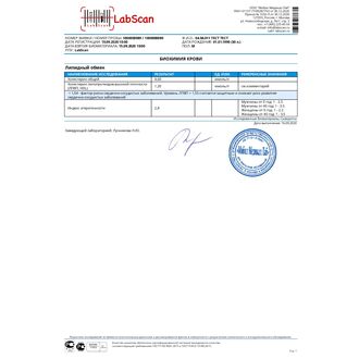 Индекс атерогенности (включает определение холестерина общего и холестерина ЛПВП)