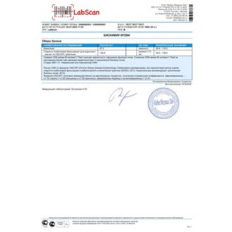 Скорость клубочковой фильтрации (для взрослых) – расчет по CKD-EPI, креатинин