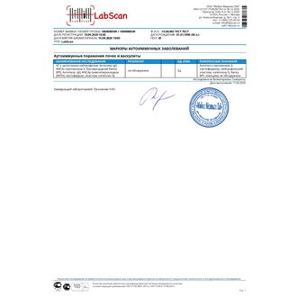 Антинейтрофильные цитоплазматические антитела, IgG (ANCA), Combi 6