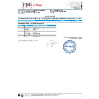 Таракан рыжий (Blatella germanica), IgE