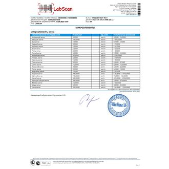 Комплексный анализ мочи на наличие токсичных и эссенциальных микроэлементов, 23 показателя (Li, B, Na, Mg, Al, Si, K, Ca, Ti, Cr, Mn, Fe, Co, Ni, Cu, Zn, As, Se, Mo, Cd, Sb, Hg, Pb)