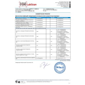 Диагностика инфекций, передающихся половым путем (сывороточные маркеры)